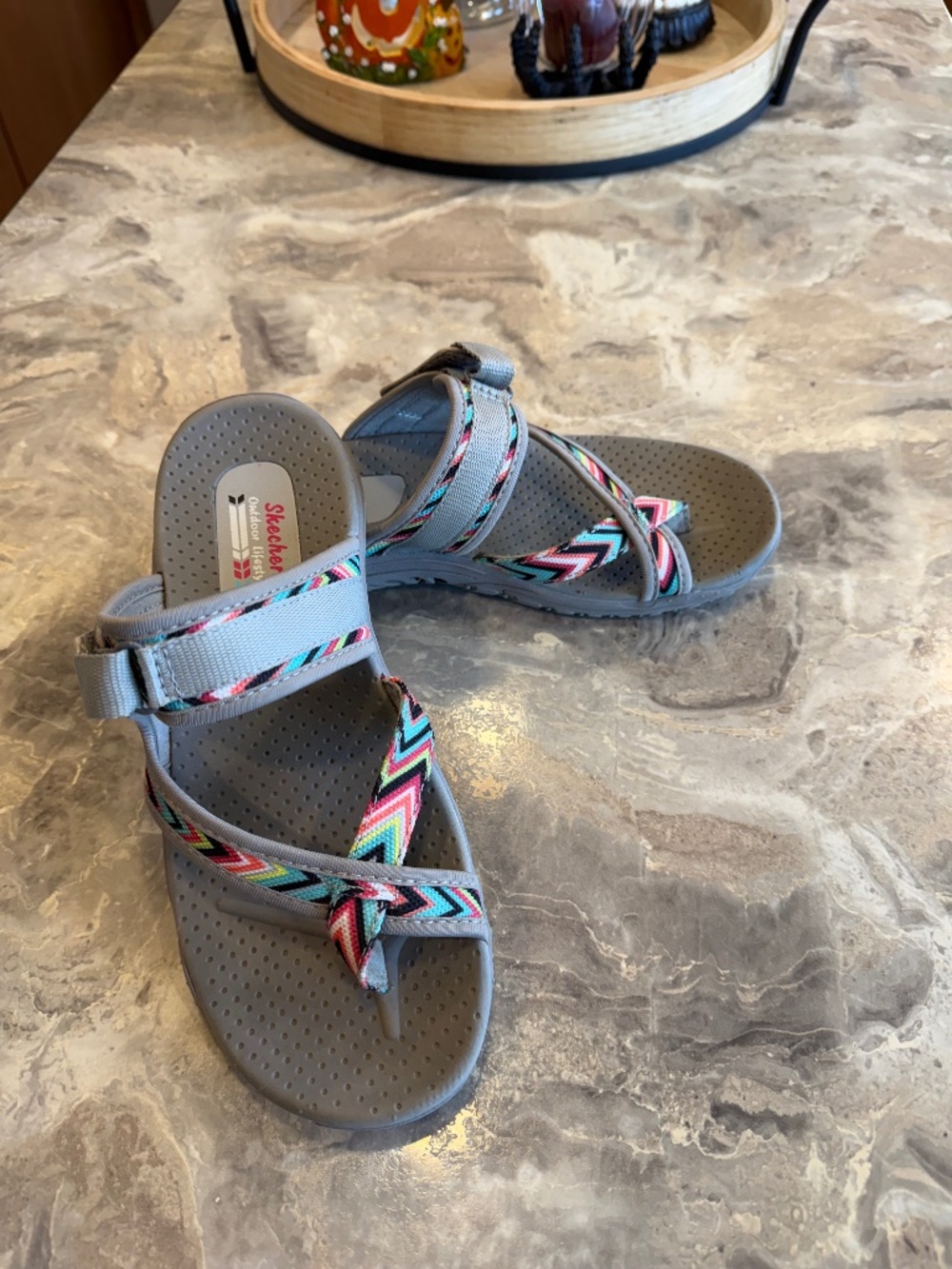 Skechers gray ZigSwang Women’s sandals